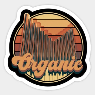 Retro Pipe Organ Design Sticker